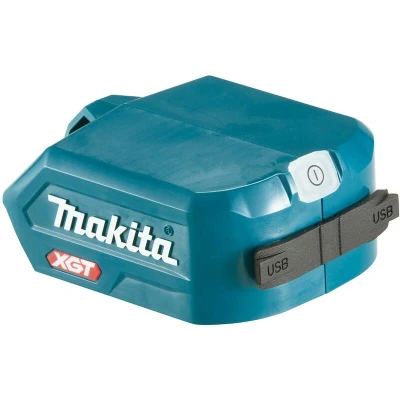 Afbeelding van Makita USB Adapter 36V ADP001G Blauw Voor het opladen van Mobiel Apparaten 96 x 76 40 mm Draadloos 2 Oplaadpoorten LED Indicator