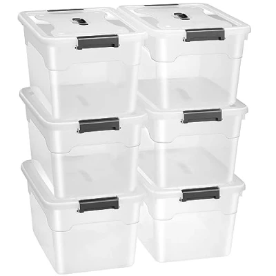 Afbeelding van Opbergbox / Opslagdoos 30 L Kunststof 6 Delig Incl. Deksel