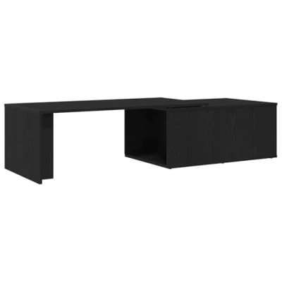 Afbeelding van vidaXL Salontafel Zwart eiken Hout 150 x 50 35 cm Duurzaam