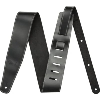 Afbeelding van Fender Broken In Leather Strap Black