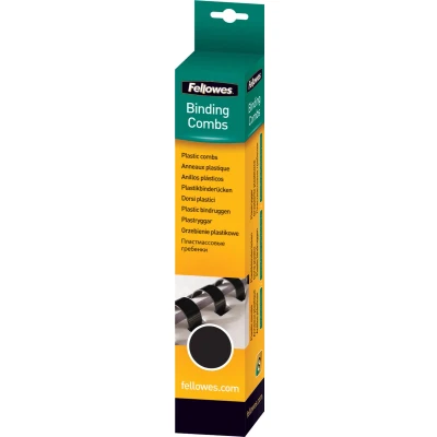 Afbeelding van Fellowes bindruggen pak van 25 stuks 16mm zwart