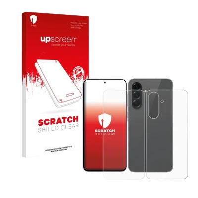Afbeelding van upscreen Screenprotector voor Samsung Galaxy A56 (Voor+Achter) Folie Beschermfolie transparant