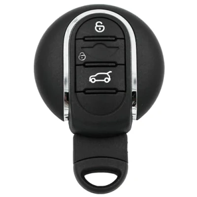 Afbeelding van 3 knop Smart Autosleutel Shell Case Behuizing Cover voor BMW Mini Cooper 2015 2016 2017 2018 met Emergency Afstandsbediening Uncut Blade