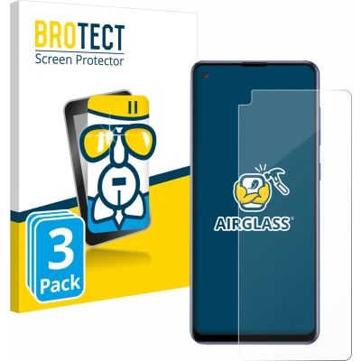 Afbeelding van BROTECT Screenprotector voor Samsung Galaxy A21s Folie Beschermfolie Beschermglas transparant (3 Stuks)
