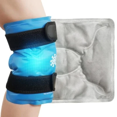 Afbeelding van Ice Pack voor verlichting van kniepijn, herbruikbare gelijspakket beenblessures, zwelling, knievervangende chirurgie, koudekomprestherapie artritis, meniscusscheur, sportblessures