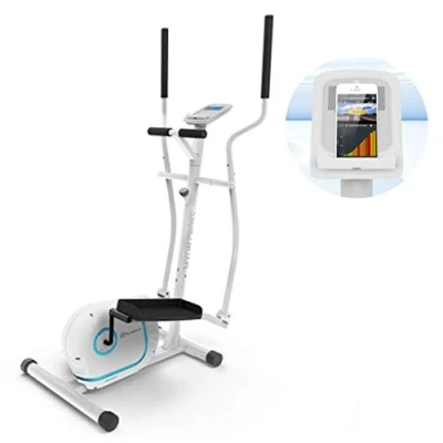 Afbeelding van Klarfit Myon Cross crosstrainer 12kg vliegwiel SilentBelt System wit