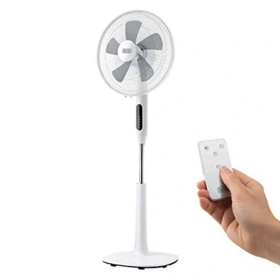 Afbeelding van Staande ventilator Black &amp; Decker ES9440170B 50 W Wit 135 cm