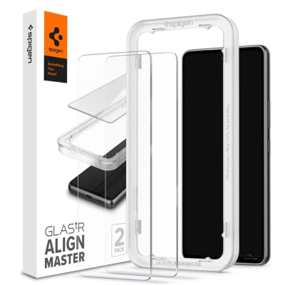 Afbeelding van Spigen Galaxy A53 Glas tR AlignMaster Met Montage Frame 2 pack AGL04306