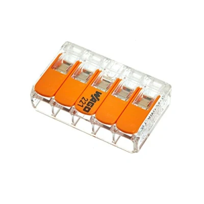 Afbeelding van WAGO Lasklem 221 Compact 5 voudig 0,2 4 mm², 10 stuks