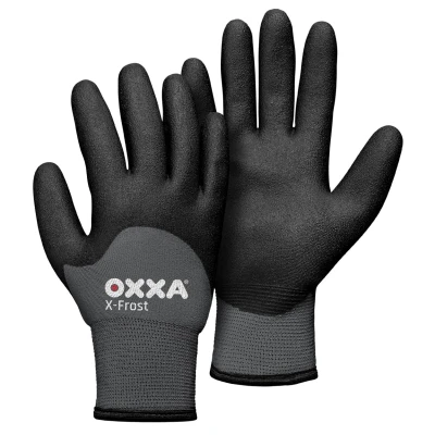 Afbeelding van Werkhandschoen OXXA X Frost 51 860 Maat 8 M Zwart/Grijs