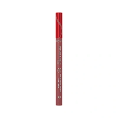 Afbeelding van L&#039;Oréal Paris Infaillible Micro Liner, vloeibare eyeliner, fijne punt voor een vloeibare, nauwkeurige en intensieve lijn, water zweetbestendig tot 36 uur, kleuren: 02 Smokey Earth