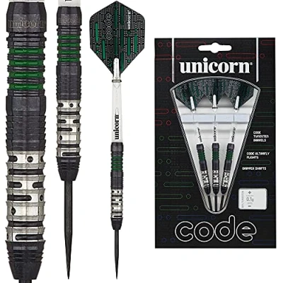 Afbeelding van Unicorn Dartpijlen Code Steeltip 90% Gewicht 20 Groen