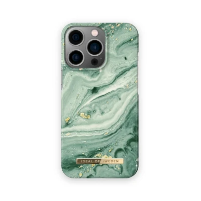 Afbeelding van iDeal of Sweden Back Case iPhone 13 Pro Mint Swirl Marble