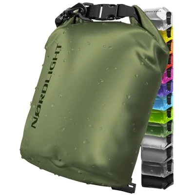 Afbeelding van Nordlight Dry Bag en Waterdichte Tas (5L, Olijfgroen) verpakkingstas met rolsluiting schouderband Zwemmen, strand, kanoën, staand peddelen, duiken