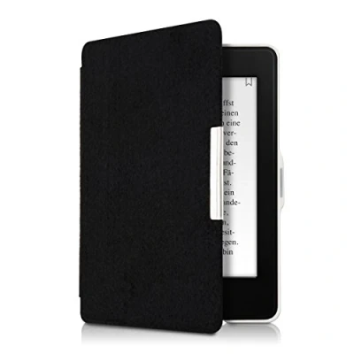Afbeelding van kwmobile hoes compatibel met Amazon Kindle Paperwhite e reader beschermhoes van vilt zwart