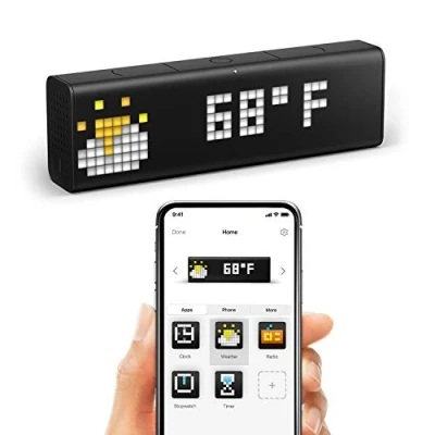 Afbeelding van LaMetric Time WLAN horloge voor Smart Home (werkt met Amazon Alexa, Netatmo, Sonos, Philips Hue, IFTTT en meer).