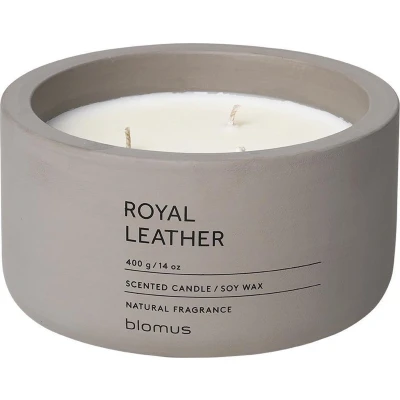 Afbeelding van Blomus Geurkaars Fraga Large Satellite Royal Leather 13x13x7cm