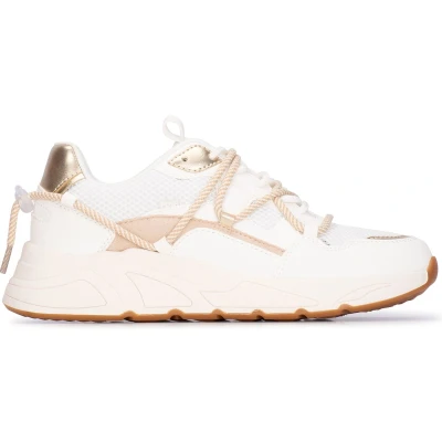 Afbeelding van Posh by Poelman CARI Sneakers laag, Dames, Maat: 41, White with combination Kunststof