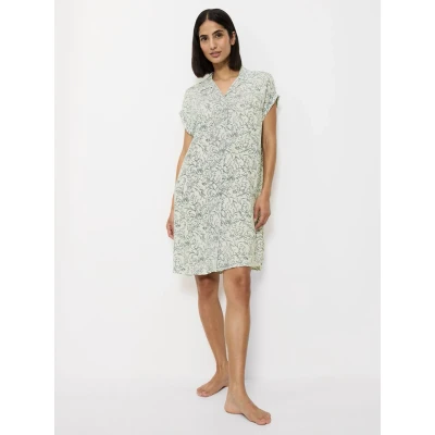 Afbeelding van Triumph dames Nachthemd met bloemenprint in de kleur Beige, maat: 38