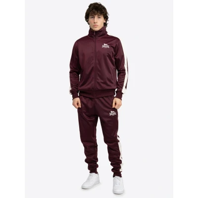 Afbeelding van Lonsdale Training Normale Passform Pember SET Trainingspak, Heren, Maat: XL, Oxblood ecru