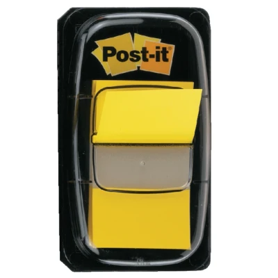 Afbeelding van Indextabs 3M Post it 680 25.4x43.2mm geel