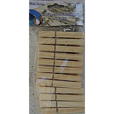 Afbeelding van Wasknijpers Hout 24 Stuks
