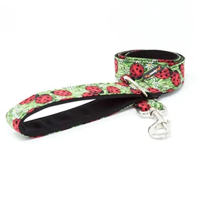Afbeelding van candyPet® Dog Leash 120 cm cotton with Softshell Padded Handle Ladybugs