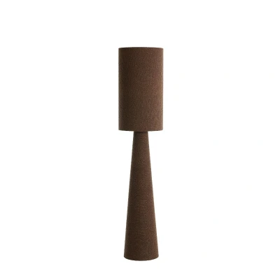 Afbeelding van Light &amp; Living Micky vloerlamp ø38x180 cm bouclé bruin Stof