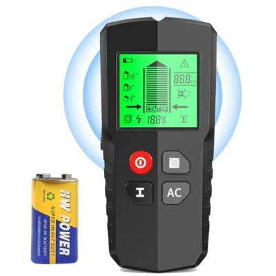 Afbeelding van EXTSUD kabelzoeker, detectieapparaat, wanddetector, wandscanner, detector, wandmetaaldetector voor hout, ijzer en metaal, kabel