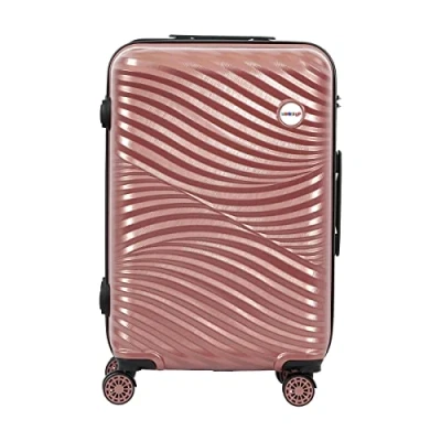 Afbeelding van Biggdesign Moods Up Reiskoffer Bagagekoffer Koffer Trolley Rose Goud 66,5x40x26 cm M