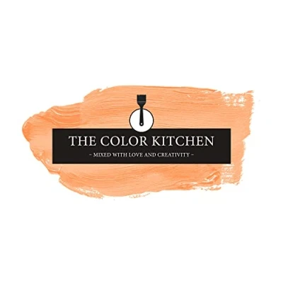 Afbeelding van The Color Kitchen TCK5010 Krachtige muurverf, schilderverf voor kleurrijke ruimtes, matte binnenverf in oranje, 2,5 l dekkende verf