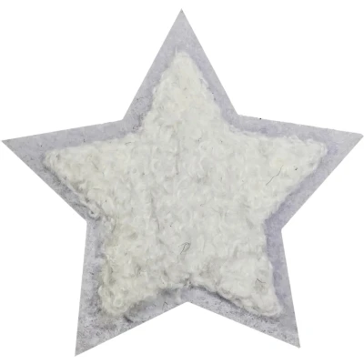 Afbeelding van Fjesta© Oeteldonk embleem Chenille Ster wit