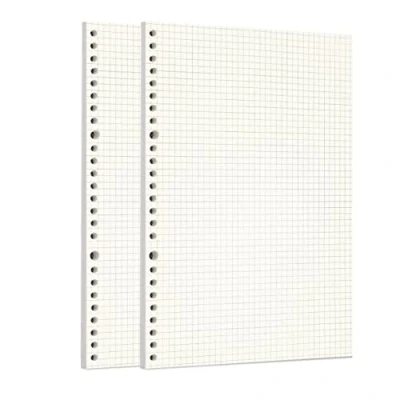 Afbeelding van Zelten Losse vellen geperforeerd papier navulverpakkingen voor 6 gaats binders, persoonlijke organizer, dagboek, notitieboek, navulbare planner, vierkant, B5/26 gaten