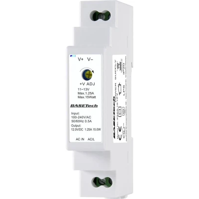 Afbeelding van Basetech PSDS 15 12 2 DIN rail netvoeding V 1.25 A W Aantal uitgangen: 1 x Inhoud: stuk(s)