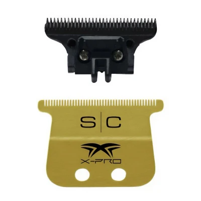 Afbeelding van Stylecraft X PRO Wide Mes in Goud Titanium + THE ONE voor Tondeuse, Vervangmes Trimmer, Origineel Accessoire, Compatibel met Gamma+ en