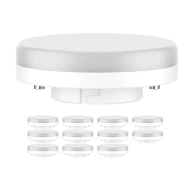 Afbeelding van ledscom.de 12 stuks GX53 LED lamp, warm wit (2700 K), 4,2 W, 372lm, 96, mat