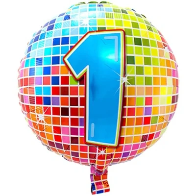 Afbeelding van Helium Ballon 1 Jaar 43cm leeg
