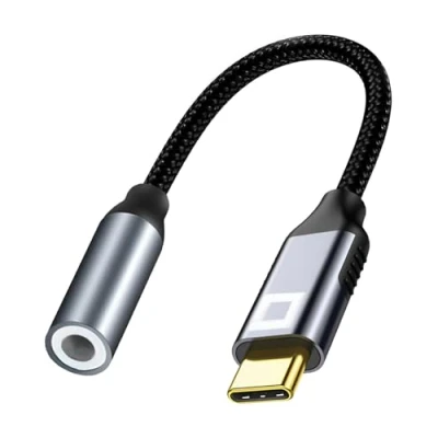 Afbeelding van Co2® usb c naar 3,5 meterm Jack Adapter Kabel 128kHz Audio DAC