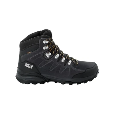 Afbeelding van Wandelschoen Jack Wolfskin Men Refugio Texapore Mid Phantom Burly Yellow Xt Schoenmaat 40