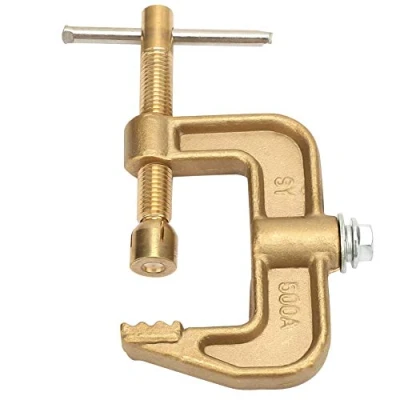 Afbeelding van Lassen Grondklem, 500A Messing Materiaal Klassieke G Vorm Grond Aarde Klem voor Machine, C