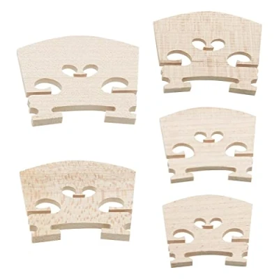 Afbeelding van YINETTECH 10Pcs Viool Esdoorn String Bridge Yard Vervanging 4/4 3/4 1/2 1/4 1/8 Instrument Accessoires Deel 20g