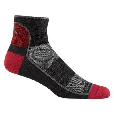 Afbeelding van Darn Tough Run Men #1715 1/4 Sock Lightweight Team DTV Gray