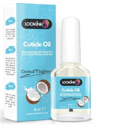 Afbeelding van Cuticle Oil for Nails 12 ml Nagelriemolie Hydrating and Nourishing Coconut Fragrance Perfect Hands Feet Softener Professional Nail Care (KOKOSNOOT)
