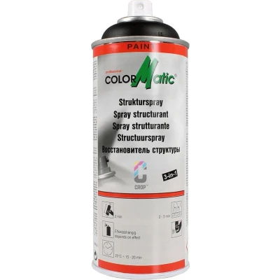 Afbeelding van colormatic structuurspray zwart 190339 400 ml