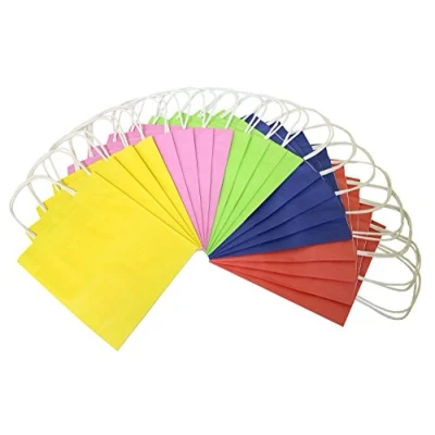 Afbeelding van Papieren zakjes Folia 20 stuks 24x12x31cm assorti kleuren 110 grs