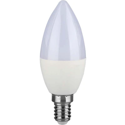 Afbeelding van V TAC VT 226 N E14 LED Lampen Kaars Samsung IP20 Wit 4.5W 470 Lumen 3000K 5 Jaar