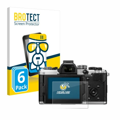 Afbeelding van BROTECT Screenprotector voor OM System 3 Folie Beschermfolie Beschermglas transparant (6 Stuks)