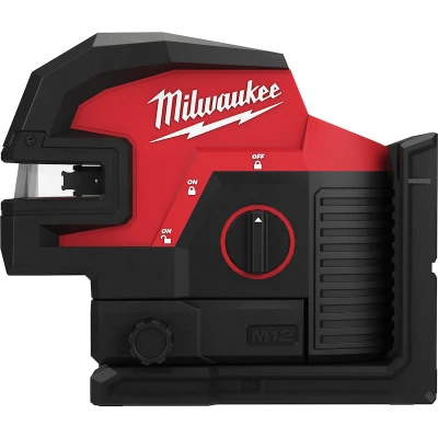 Afbeelding van Milwaukee M12 CLLP4 0C groene kruislijnlaser/loodlaser 4 punten (in koffer)