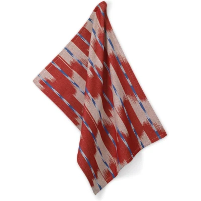 Afbeelding van Kela Theedoek, Rood / Blauw Ethno
