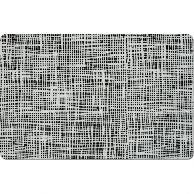 Afbeelding van Zeller Placemats abstract 1x zwart 44 x 29 cm kunststof